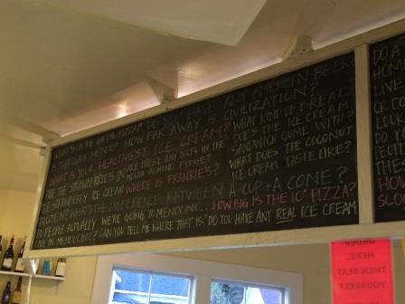 Frankie's, Mendocino, California and the Questions Customers As