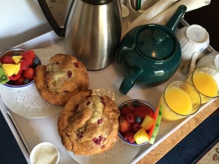 Breakfast served right to your bedroom door - Sea Gull Inn, Mendocino, California