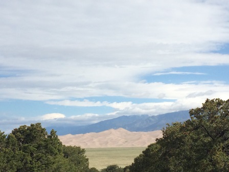 view from oasis campground of great sand dunes national park colorado 2